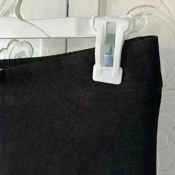 Aritzia Wilfred Sheer Flowy Wide Leg Ankle Pull On Pant Elastic Waist Black Sz M - Picture 3 of 11